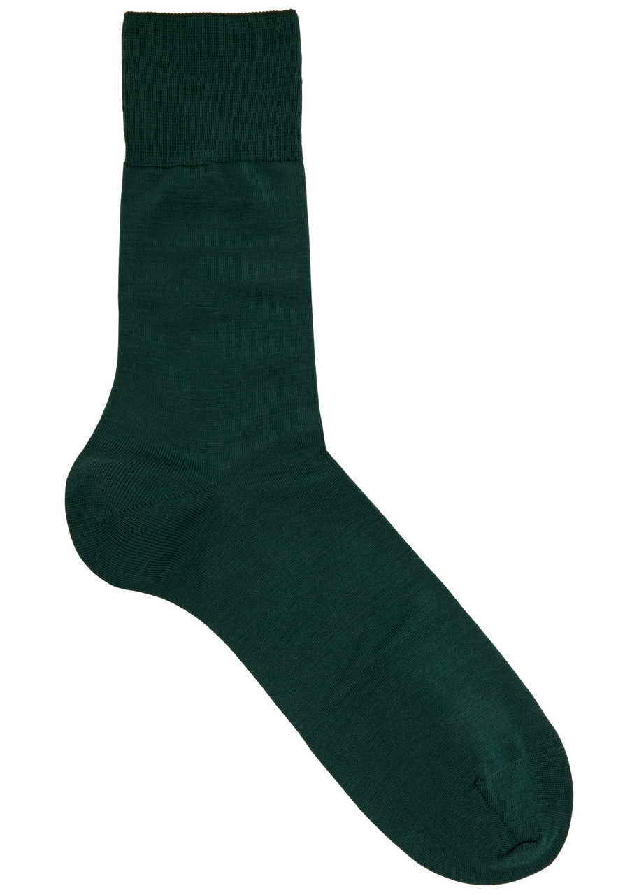 Falke Airport Wool-blend Socks - Green - 8.5 9.5 (IT43-44)
