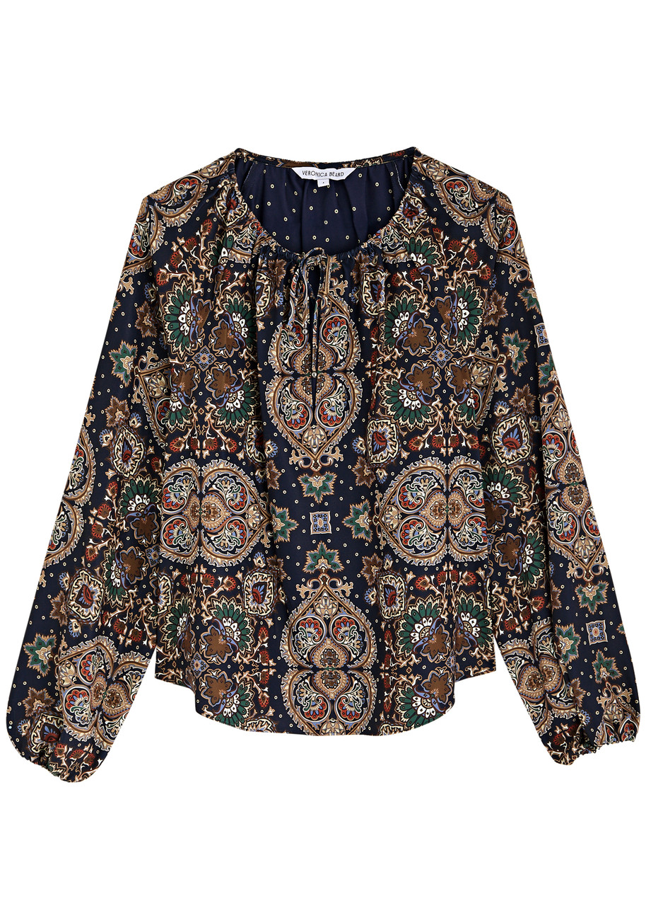Veronica Beard Solay Printed Blouse - Multicoloured - 8 (UK12 / M)