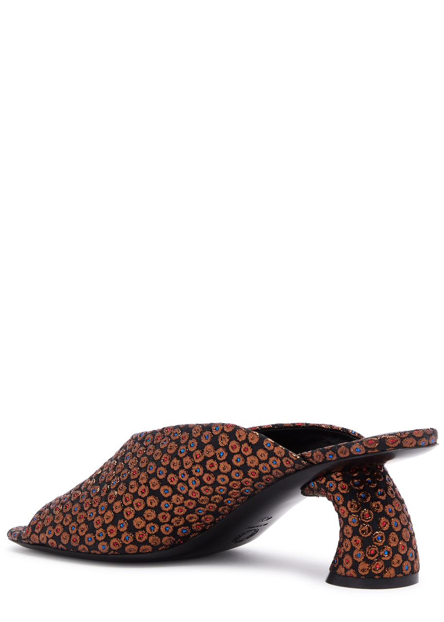 DRIES VAN NOTEN DRIES VAN NOTEN 75 METALLIC-JACQUARD MULES