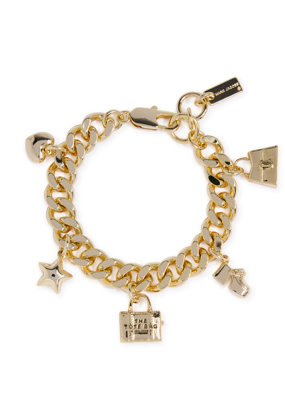Marc Jacobs Icon Charm Mini Gold-plated Bracelet - One Size