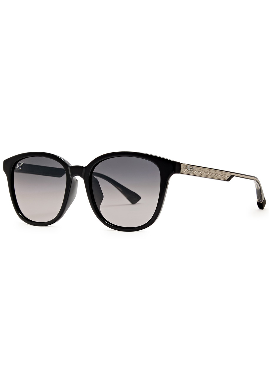 Maui Jim Ku'ikahi Round-frame Sunglasses - Black - One Size