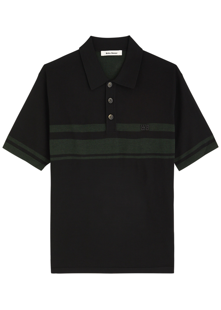 WALES BONNER WALES BONNER DAWN STRIPED-INTARSIA WOOL POLO SHIRT