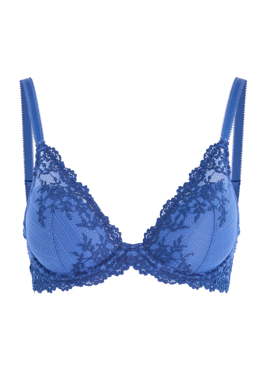 Wacoal Embrace Lace Plunge bra - Blue - 36DD