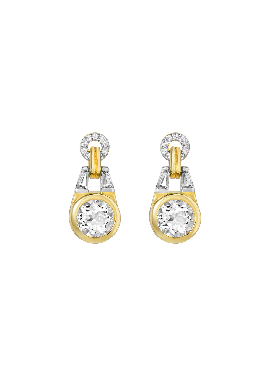 Laura Vann Olive 18kt Gold Vermeil Drop Earrings - One Size