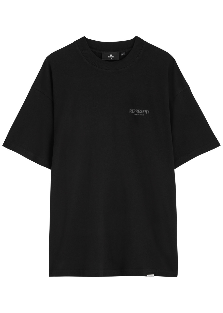 Represent Owners Club Logo Cotton T-shirt - Black - L