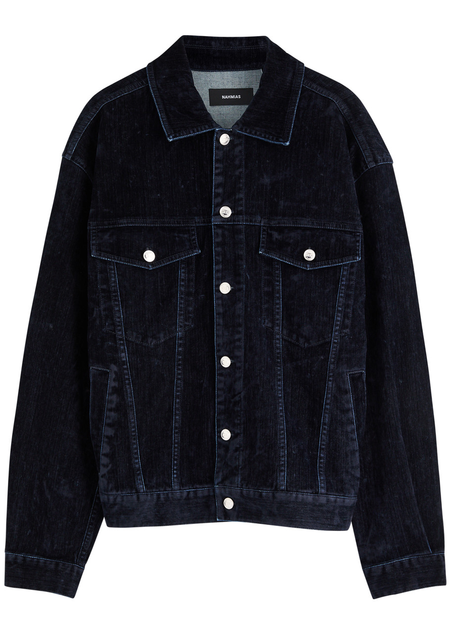Nahmias Moleskin Brushed Stretch-denim Jacket - Indigo - L