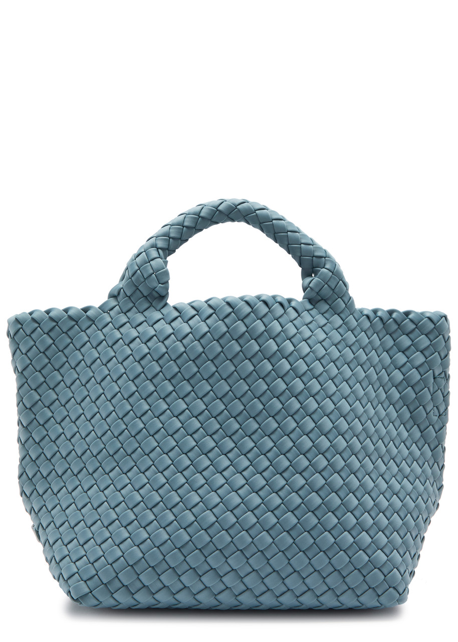 Naghedi St Barths Small Woven Tote - Light Blue - One Size
