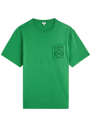 LOEWE Logo-embroidered cotton T-shirt | Harvey Nichols