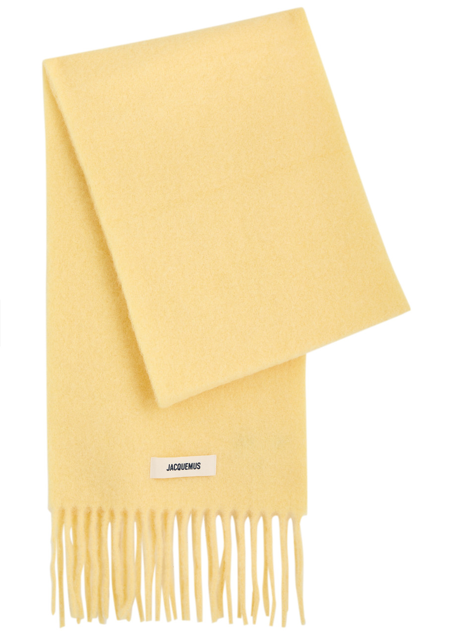 Jacquemus L'echarpe Carro Knitted Scarf - Yellow - One Size
