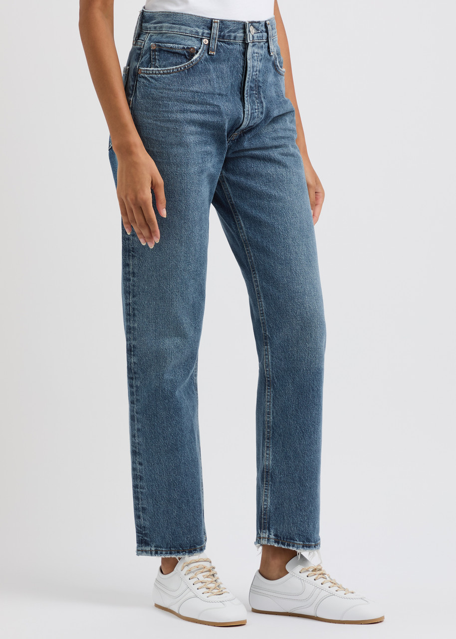 Agolde 90's Pinch Waist Jeans In Dark Blue