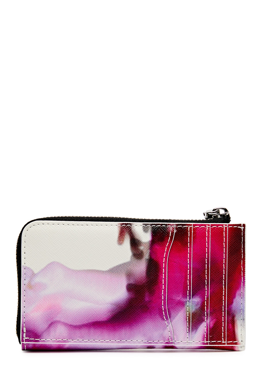 Marc Jacobs The Snapshot Dtm Printed Leather Wallet In White