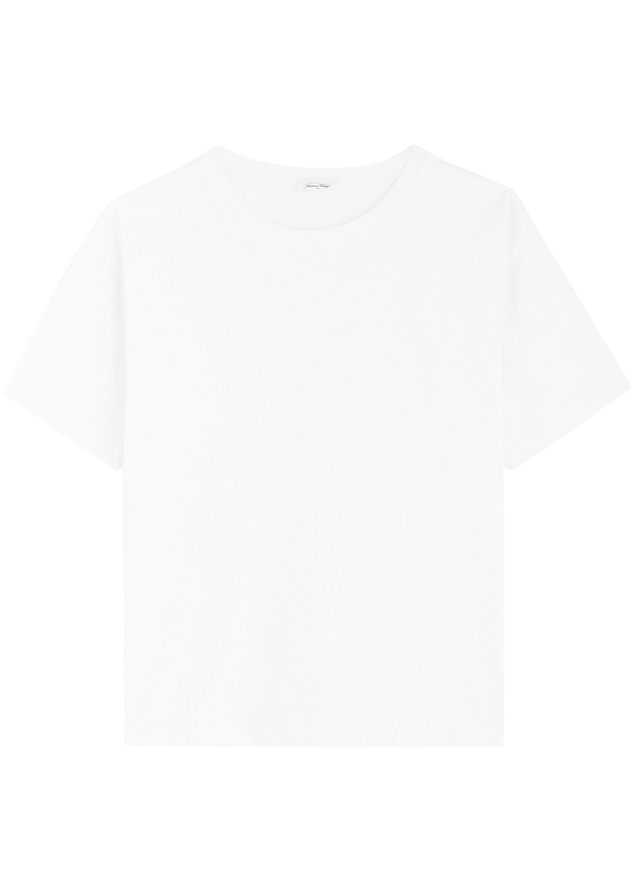 American Vintage Fizvalley Cotton T-shirt - White - M (UK12 / M)