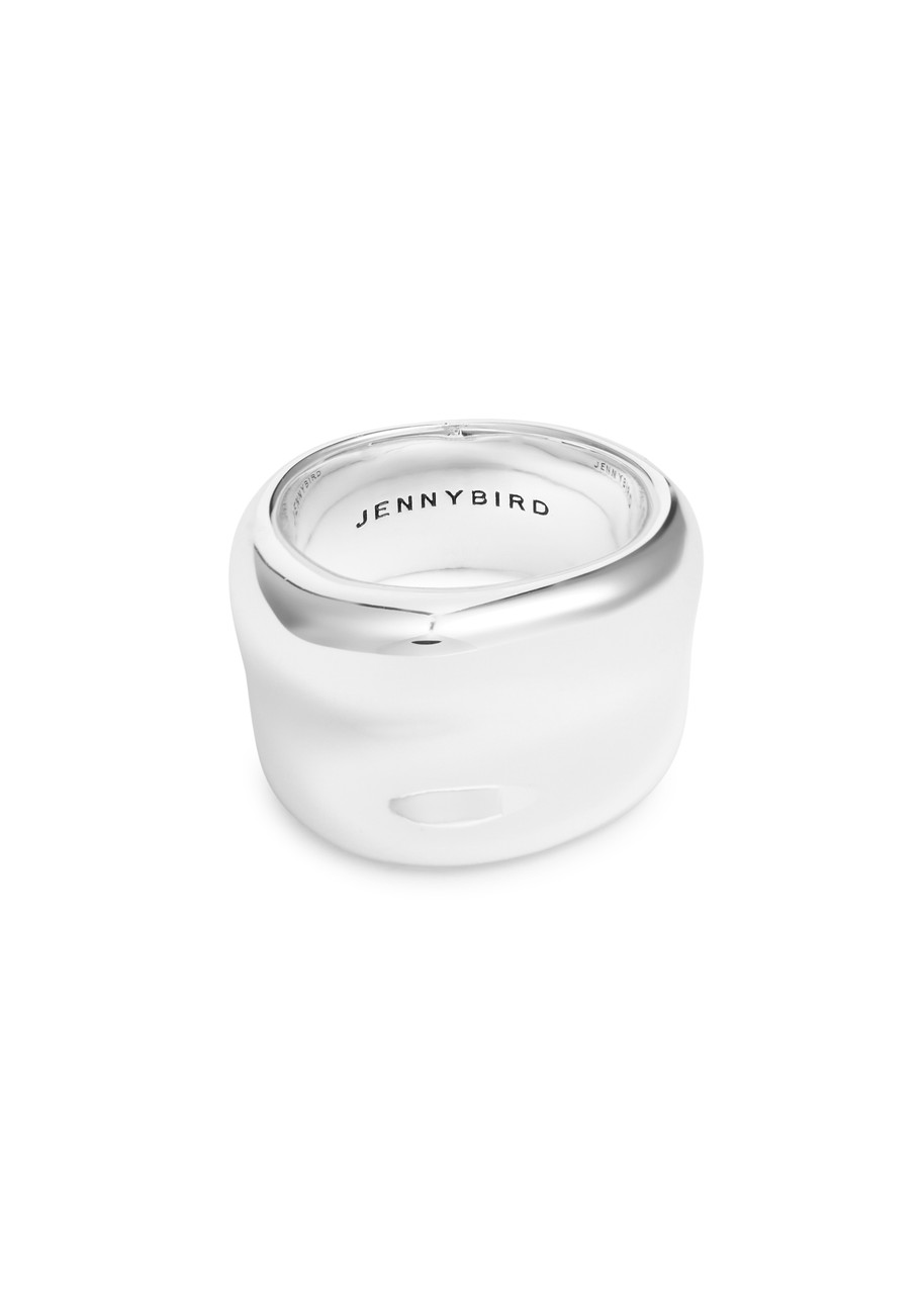 Jenny Bird Viviana Sculpted Silver-dipped Ring In Silver