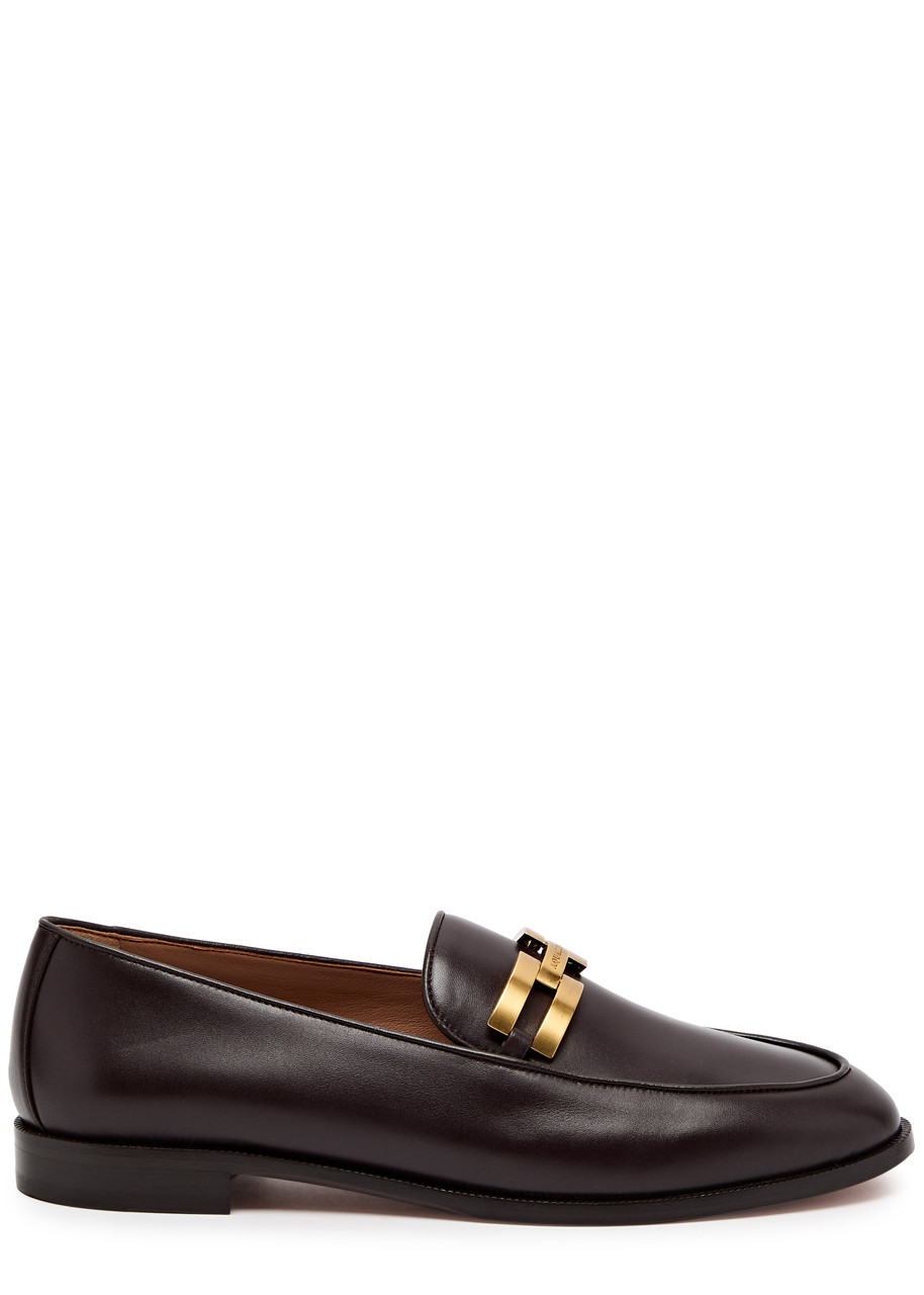 Aquazzura Smooth Leather Brandi Loafers In In Brown