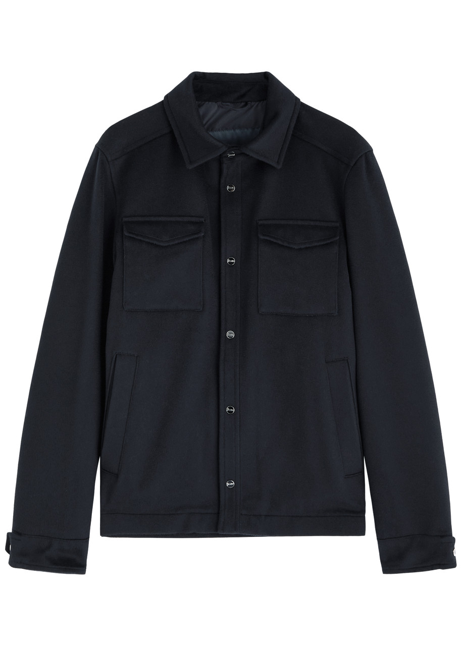 Herno Wool-blend Jacket - Navy - 36 (IT46 / S)