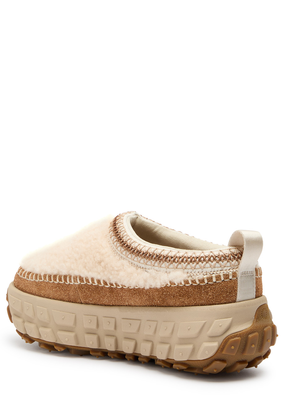 Ugg Venture Daze Cozy Shearling Flatform Shoes In Neutral