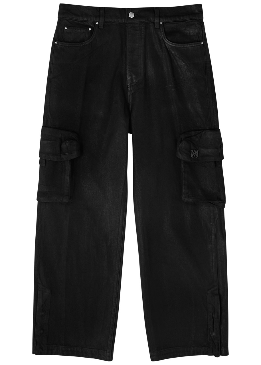 Amiri M65 Coated Wide-leg Cargo Jeans – Black – 32 (W32 / M) Amiri M65 Coated Wide-leg Cargo Jeans – Black – 32 (W32 / M)