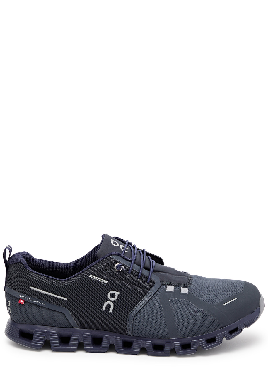 On Navy Cloud 5 Waterproof Sneakers In Navy