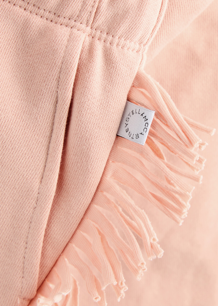 Stella Mccartney Kids Fringe-trimmed Cotton Sweatpants In Pink
