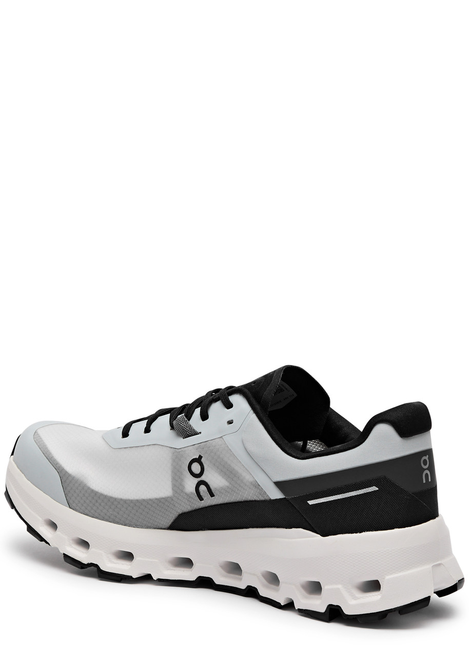 On Cloudvista Neoprene-trimmed Mesh Running Sneakers In Black Grey