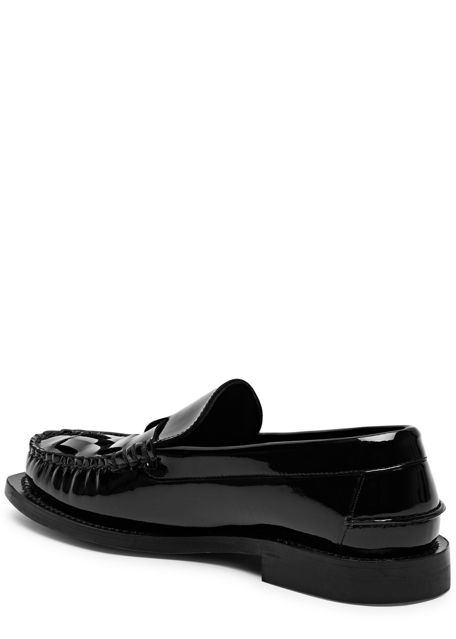 Hereu Nombela Patent Leather Loafers In Black