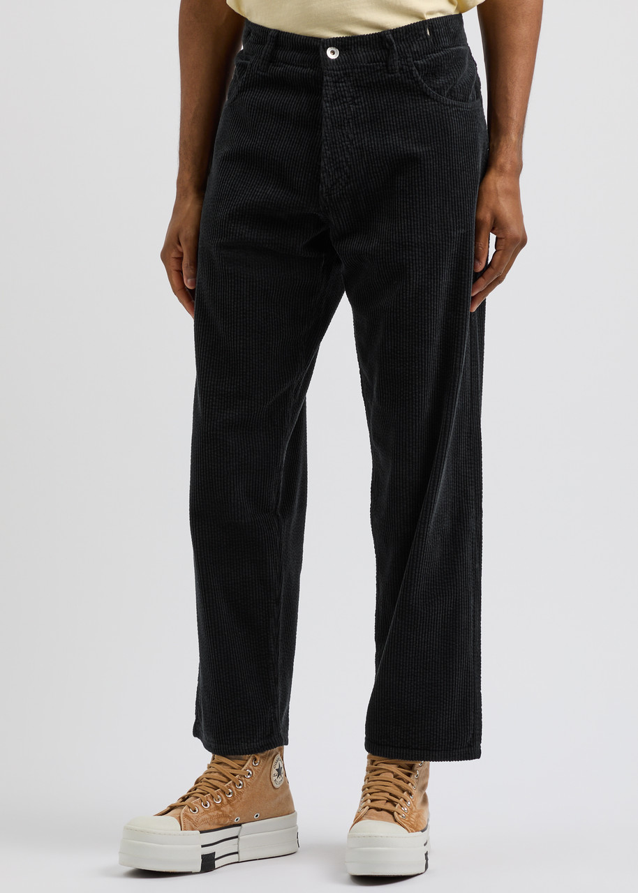 Ymc You Must Create Ymc Bez Straight-leg Corduroy Trousers In Black