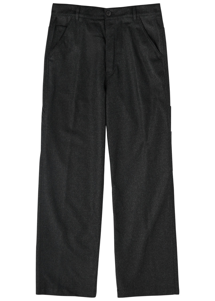 Dries Van Noten Pickerby Straight-leg Wool Trousers – Dark Grey – W32 (W32 / M) Dries Van Noten Pickerby Straight-leg Wool Trousers – Dark Grey – W32 (W32 / M)