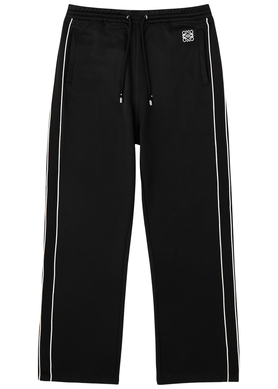 Loewe Anagram-embroidered Satin-jersey Track Pants - Black - S