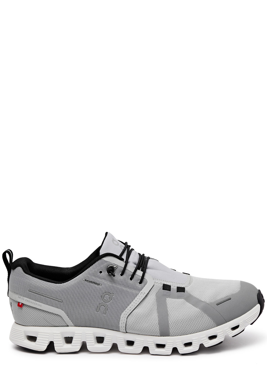 On Cloud 5 Panelled Mesh Sneakers In Grey