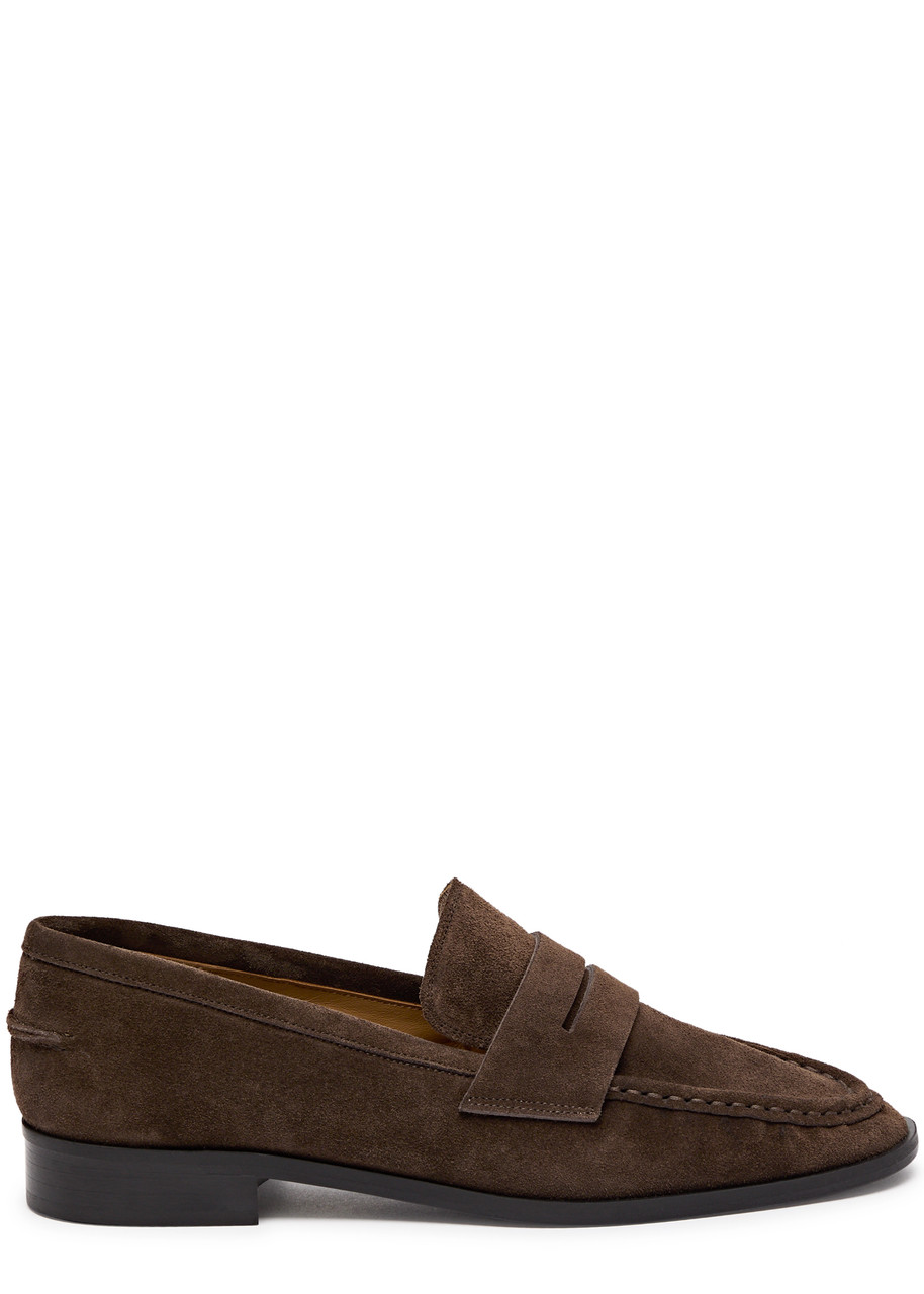 Atp Atelier Airola Suede Loafers In Brown