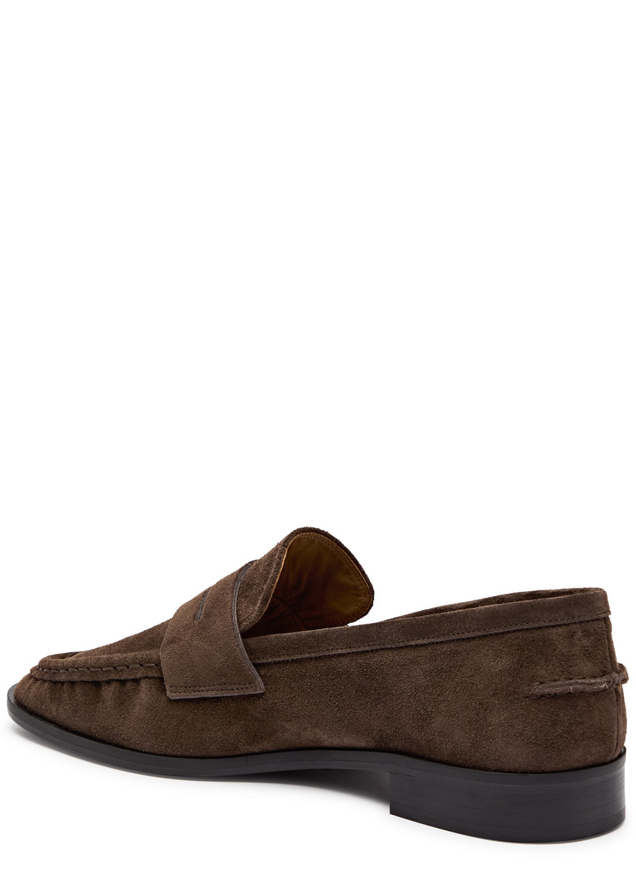 Atp Atelier Airola Suede Loafers In Brown