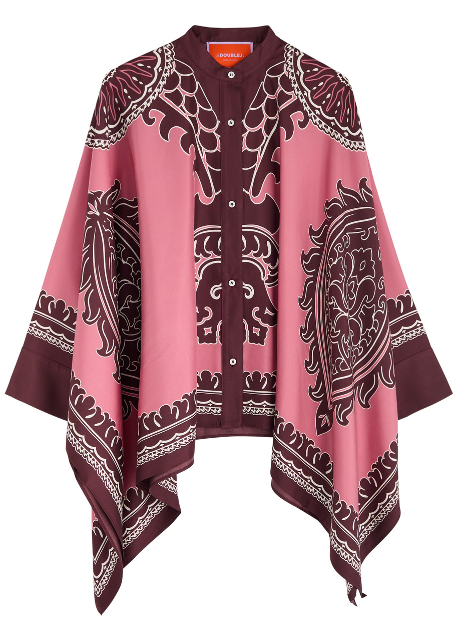 La Doublej Pattern Printed Shirt In Pink
