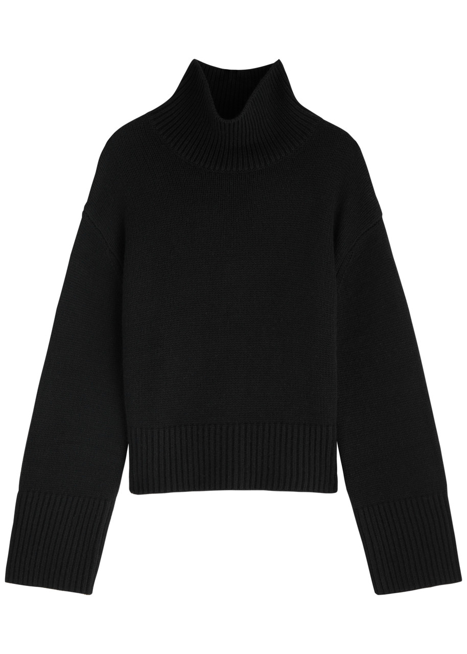 Lisa Yang Fleur Cashmere Jumper - Black - 1 (UK 8-10 / S-M)