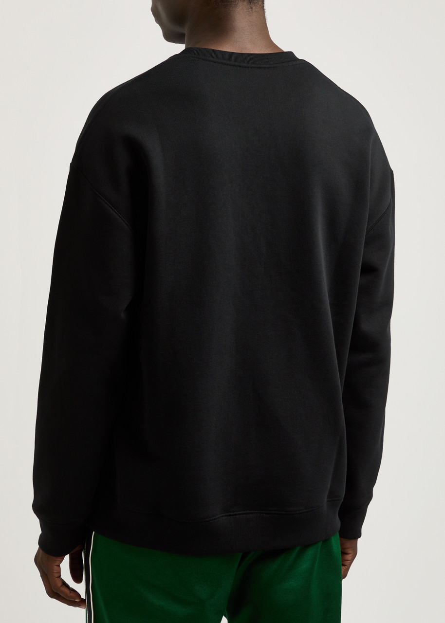  Loewe Logo-embroidered Cotton Sweatshirt - Black - L 