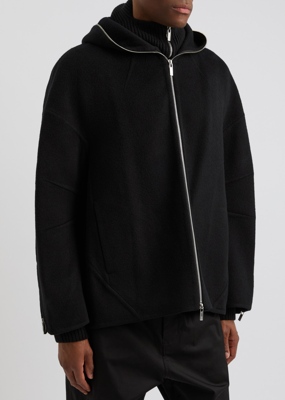  Helmut Lang Cocoon Wool Jacket - Black - M 