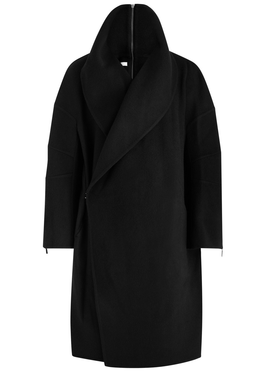 Helmut Lang Alex Wool Coat In Black