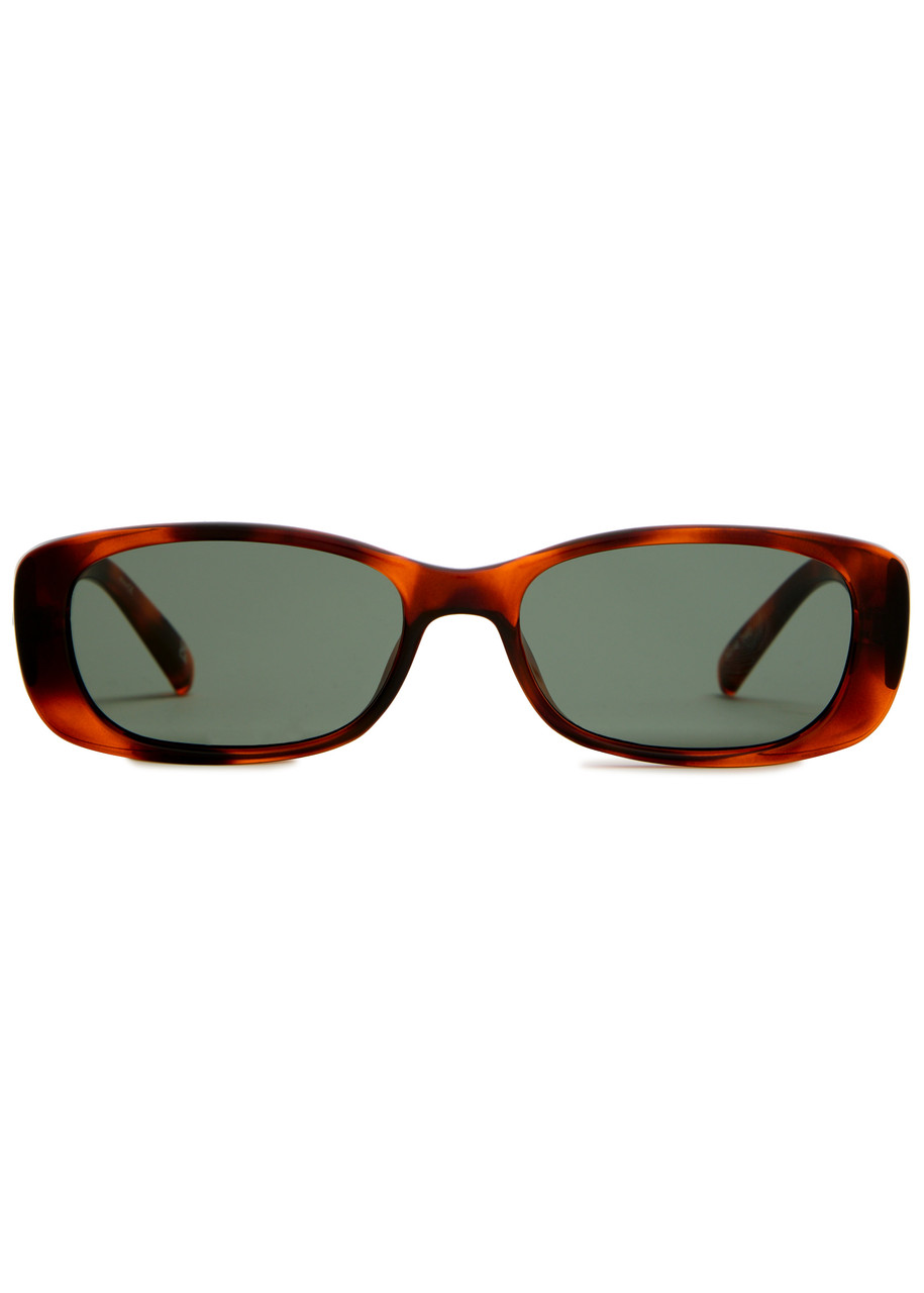  Le Specs Unreal! Rectangle-frame Sunglasses - Brown Havana - One Size 