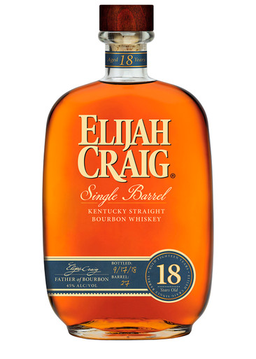 Elijah Craig 18 Year Old Single Barrel Kentucky Straight Bourbon Whiskey
