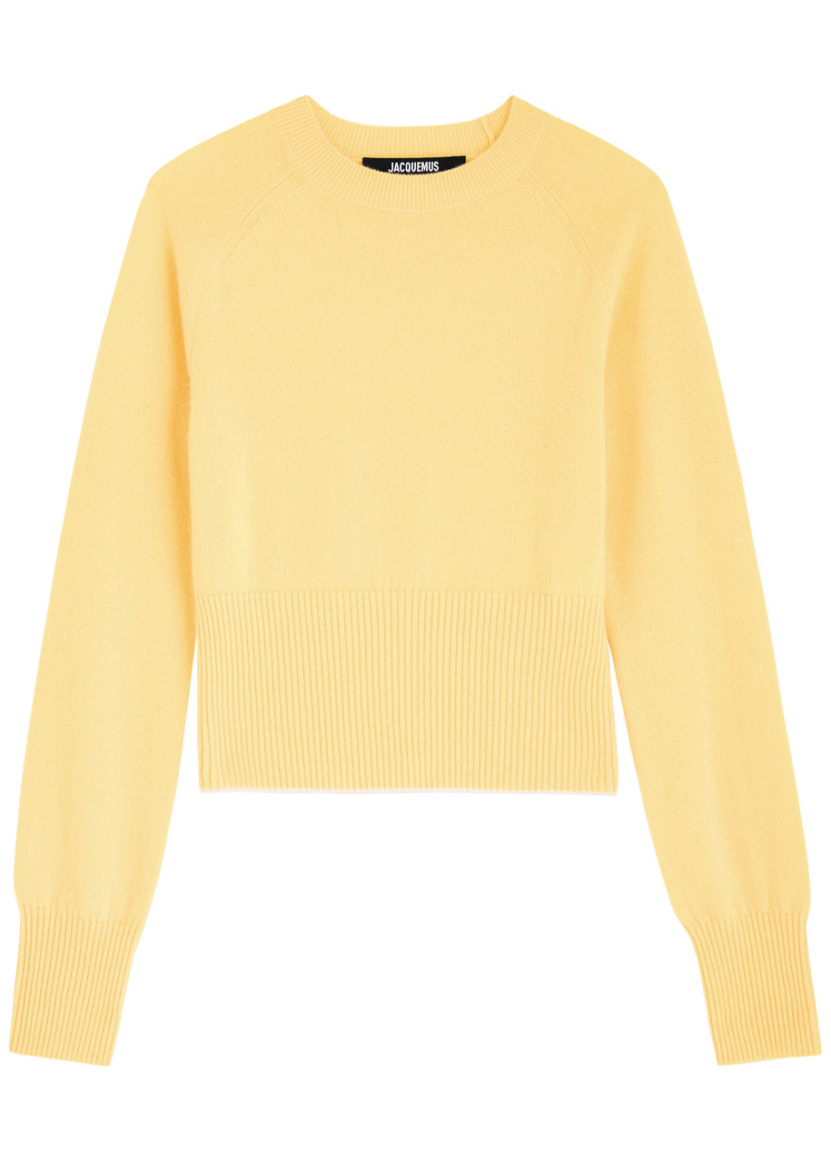 Jacquemus La Maille Soglia Cashmere-blend Jumper - Yellow Light - 34 (UK6