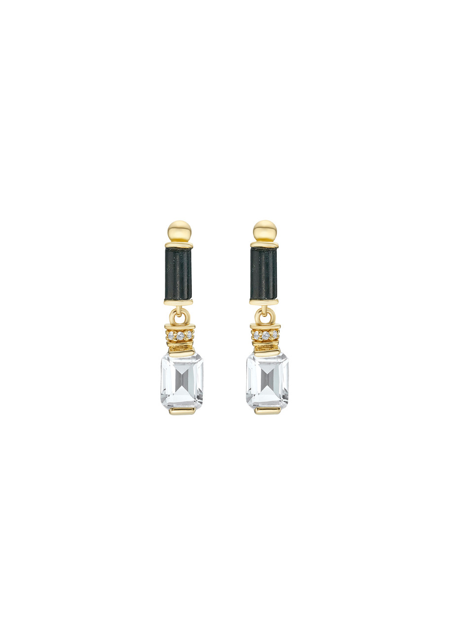Laura Vann Embellished 18kt Gold Vermeil Drop Earrings - One Size