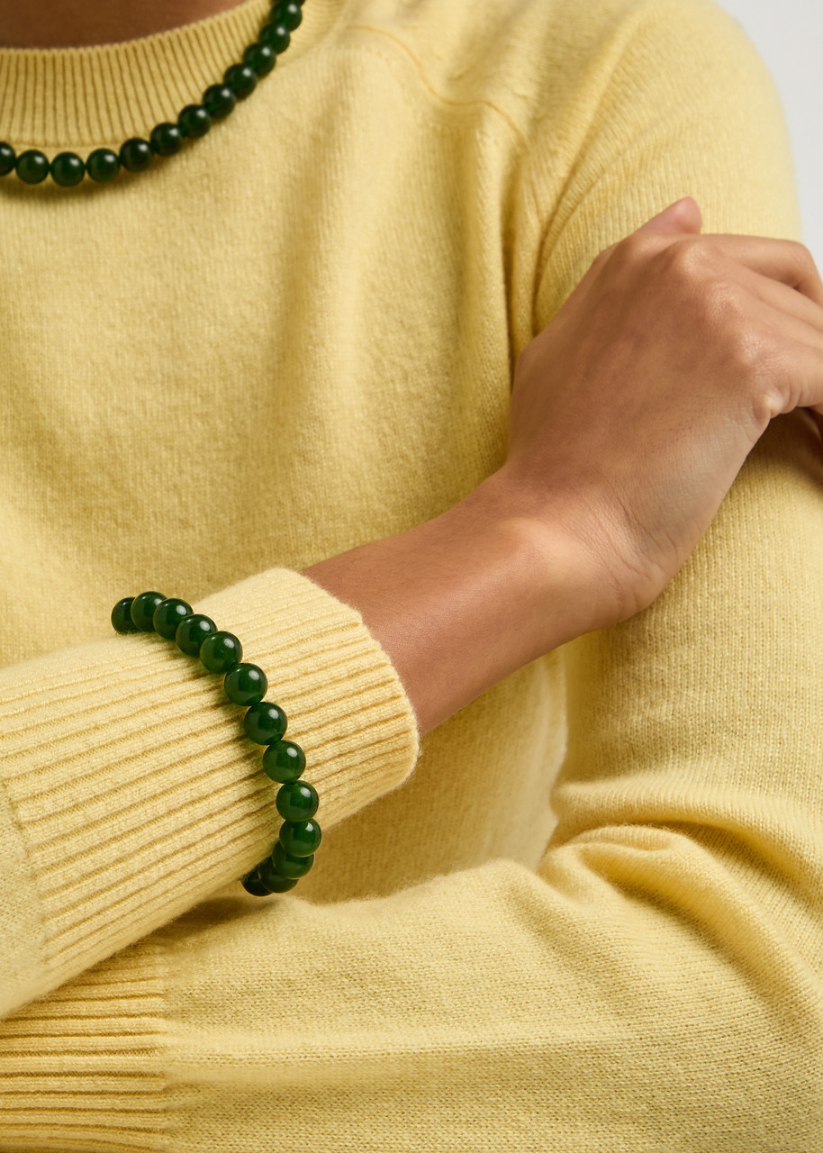 Lie Studio The Mary Beaded Bracelet In Green