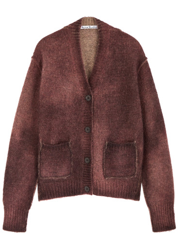 ACNE STUDIOS Faded knitted cardigan | Harvey Nichols