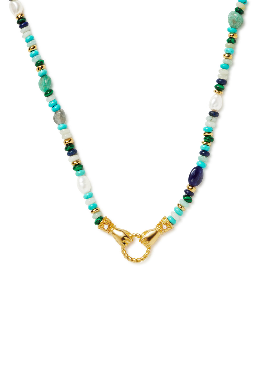 Missoma X Harris Reed In Good Hands Beaded Necklace - Multicoloured - One Size