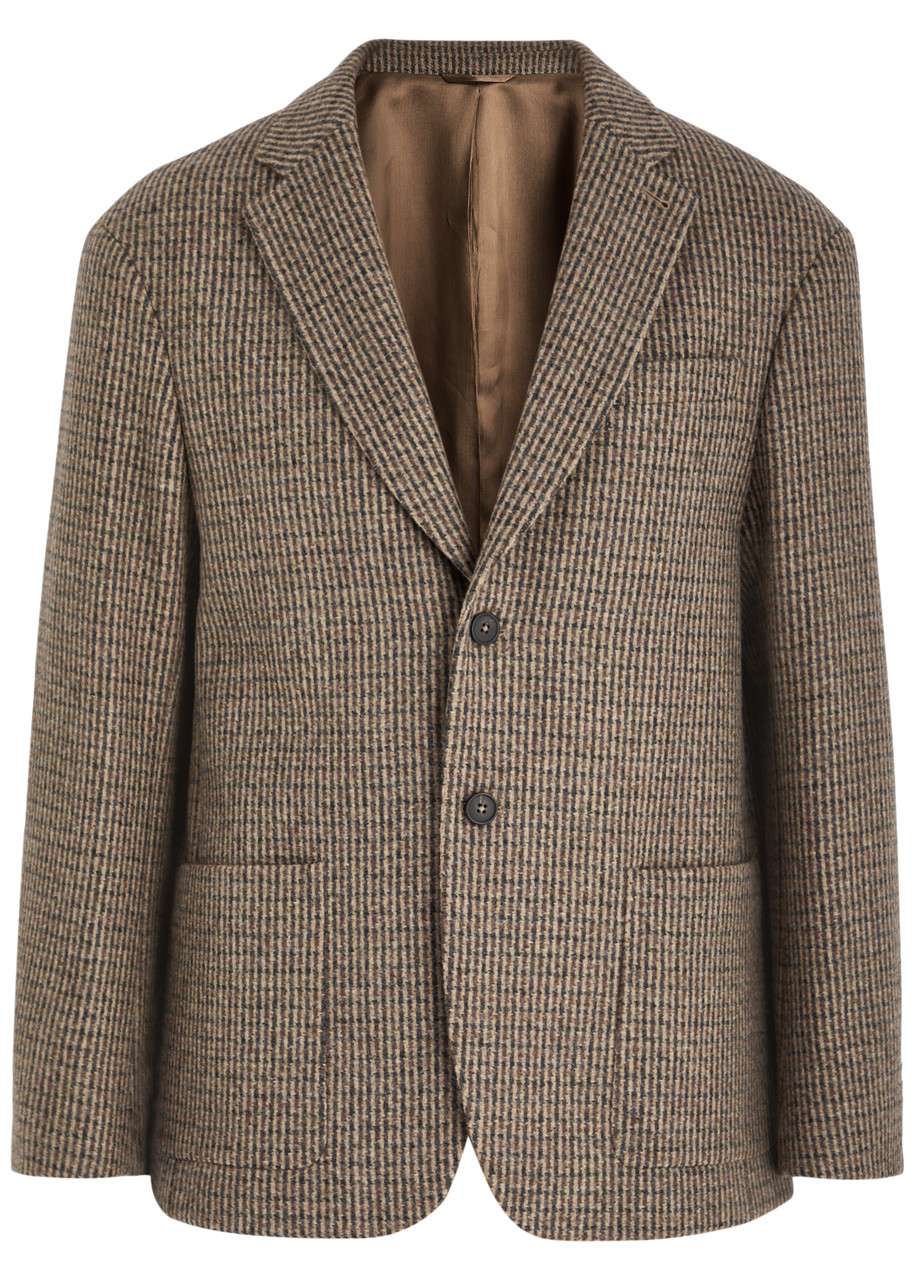 Officine Générale Michel Woven Wool Blazer - Brown