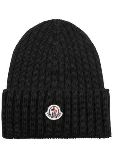MONCLER Ribbed wool beanie | Harvey Nichols