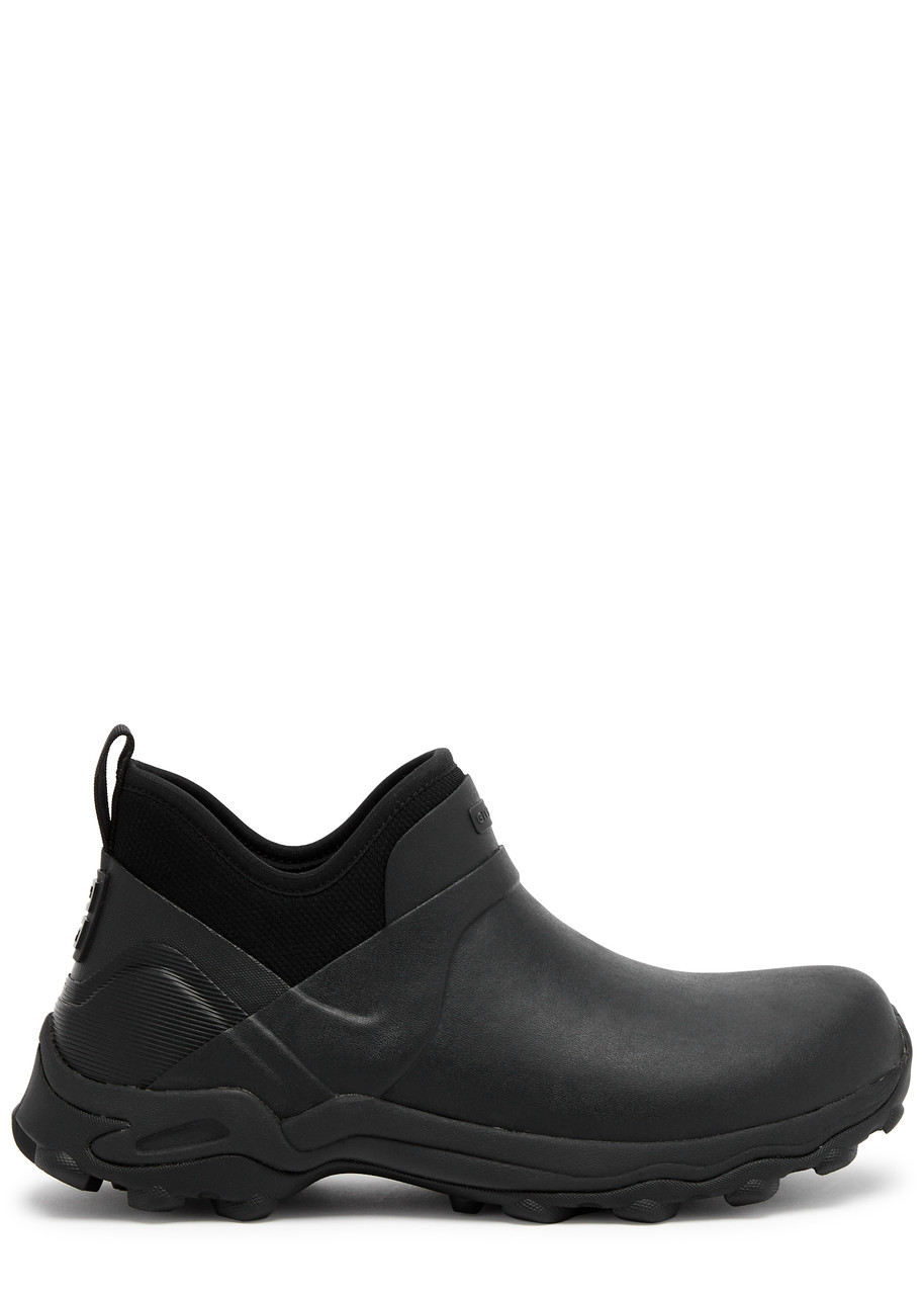 Givenchy Bogs Chelsea Boots In Rubber And Neoprene In Black
