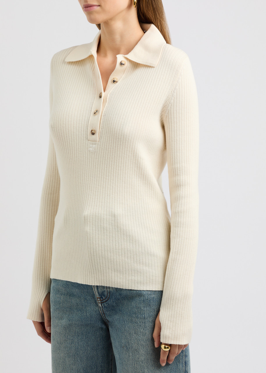 Courrèges Courreges 'multi Buttons' Sweater In Natural