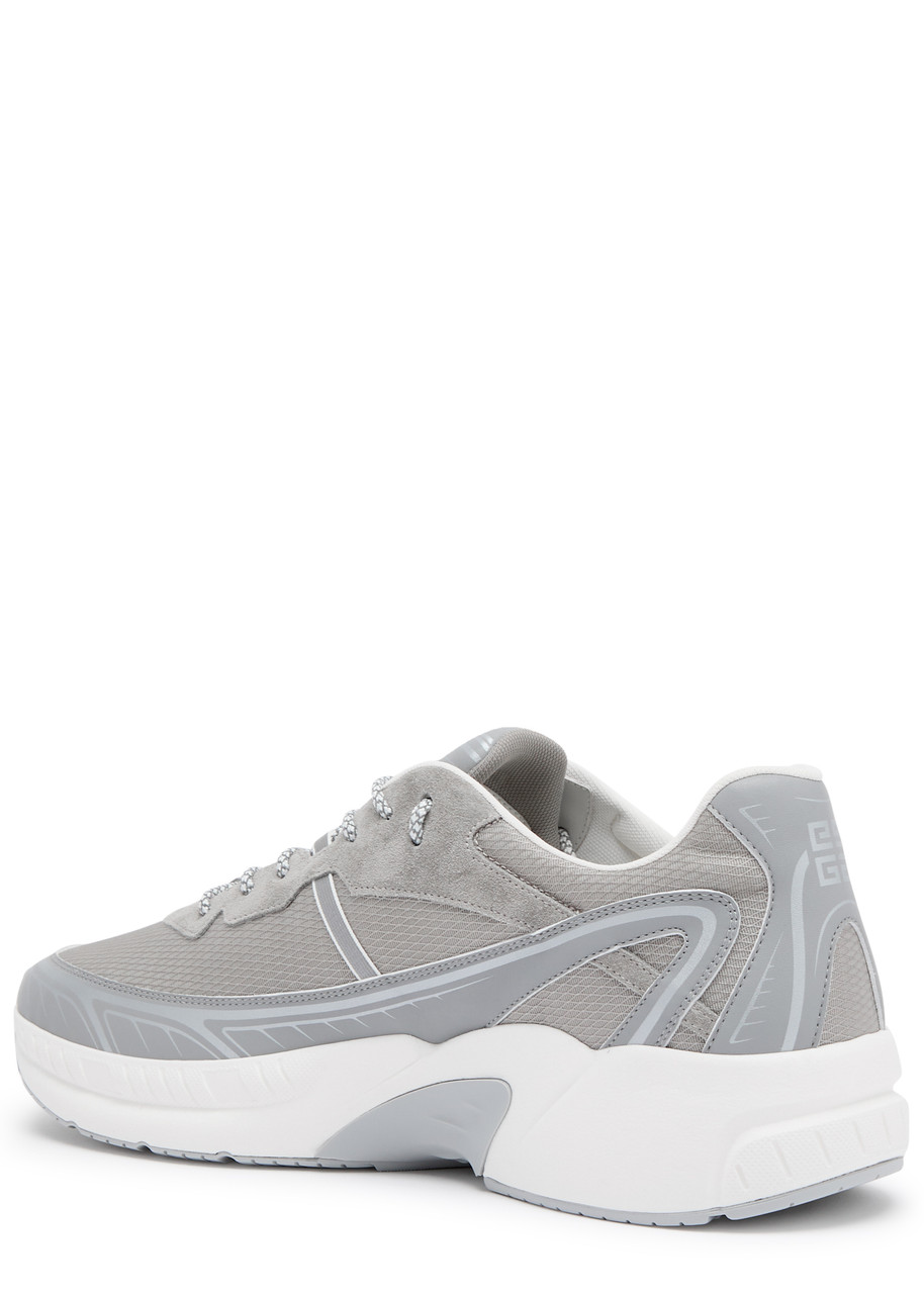 Givenchy Nfnty-52 Sneakers In Suede And Mesh In Grey