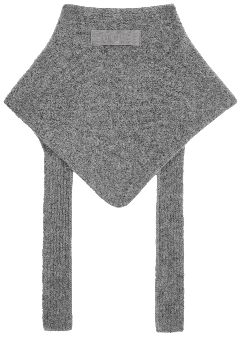 Jacquemus Le Chale Gros Grain Alpaca-blend Scarf - Grey - One Size