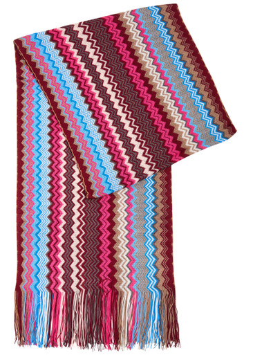 Wool and viscose lamé scarf Multicoloured | Missoni